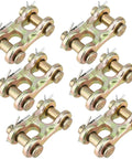 Six Pack Tough As Nails 3/8 Inch Grade 70 Double Clevis Chain Repair Links For Trailers And Trucks Zinc Plated Alloy Steel connectors