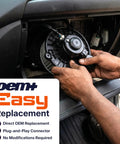 Top Shelf Hvac Blower Motor Replacement Fit Hyundai Ioniq Forte Niro And Niro Ev Models, installing OEM motor in vehicle cabin.