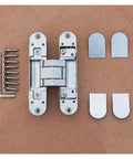 3D Adjustable Hidden Door Hinge Concealed Cabinet Hinge for Modern Homes Easy Install One Color Finish Durable Steel Hardware