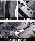 Installation locations of 20 Pieces Push Type Retainer Clips For Bumpers Engine Covers Fender Liners And Splash Shields Replacement For Mazda