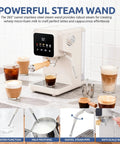 Next Level Touchscreen Espresso Machine Loaded With A 20 Bar Italian Pump And Quick Release Steam Wand for rich crema lattes