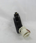 Br Series 1 Pole Arc Fault Breaker 15 Amp Electrical Circuit Breaker Black compact side view.