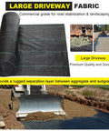 Tough As Nails Heavy Duty 5Oz Driveway And Landscape Fabric 13x115 Ft Geotextile Built For Weed Barrier Erosion Control