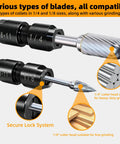 2-Pack 5/8-11 To 1/4 Inch And 1/8 Inch Die Grinder Adapter Set for angle grinders with burrs for metal and wood engraving