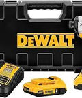 20V Max XR Brushless Impact Driver Kit With One Quarter Inch Chuck, 3 Speed Settings, Precision Drive, And 2.0Ah Battery