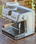 Talos Semi Automatic Grind And Brew Espresso Machine With Built In Conical Burr Grinder 20 Bar Italian Pump Real Time Pressure Gauge