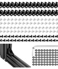36 Piece 2020 Series Aluminum Extrusion Connector Kit With Black 2028 Corner Bracket 74 M5 T Nuts And Screws Washers And Allen Wrench for 20S rails