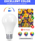 Dimmable A19 LED Light Bulbs 5000K Crisp Daylight, 9.5W, UL Listed with CRI 80 Plus True Color Lighting demonstration