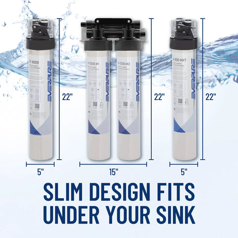 EF-6000 Quick Change Filter Cartridge For Full Flow Drinking Water System 6000 Gallon Capacity 0.5 Micron Fibredyne Technology displayed