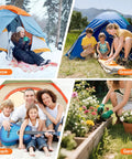 Hold It Down Easy 15 Pack Plastic Spiral Tent Stakes 10 Inch Heavy Duty Screw In Sand Anchors Windproof Ground Pegs used in snow, grassland, beach, and garden settings.