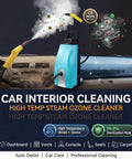 Heavy Duty Steam Cleaner With 3.5L Tank And 2500W Motor For Restaurant Kitchen Degreasing Auto Detailing And Carpet Deep Clean, cleaning car interior.