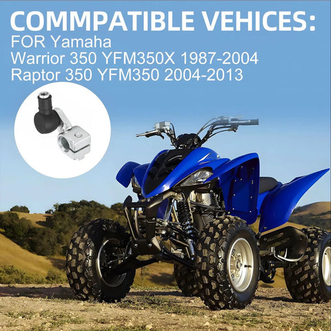 Shifter Shift Linkage Arm For Yamaha Warrior 350 YFM350X And Raptor 350 YFM350 ATV 1987 To 2013 Durable Bolt On Replacement For Smooth Shifts And Rugged Off Road Performance. Chrome shift linkage arm for Yamaha Warrior 350 and Raptor 350 ATV
