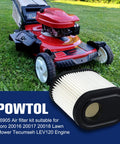 Air Filter Kit With RJ19LM Spark Plug For Toro Recycler 22 GTS 6HP Lawn Mowers Tecumseh LV195EA 75111122 20016 20017 20018 Pack Of 2 Replacement Bundle Included on red lawn mower