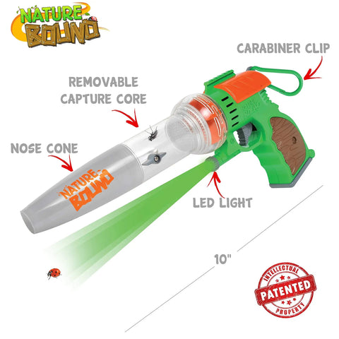 Bug Catcher Vacuum Kit With Light Up Habitat For Kids featuring removable capture core and LED light