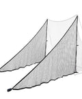 Two Pack 7ft Shank Net For Golf Hitting Nets Indoor Outdoor Use For Backyard Practice Durable Polyester Black Frame Safety Net With Sandbags
