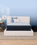Cool Twist Gel Memory Foam King Mattress With Breathable Comfort And Quiet Motion Isolation CertiPUR-US Certified 100 Night Trial 10 Year Limited Warranty Made In USA With Global Components For Cool Sleep And Solid Support. king mattress in a modern bedroom