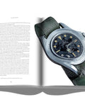 Watch Nerds Guide A Rich Coffee Table Book On Timepieces With Over 300 Pages And More Than 100 Illustrations In Durable Rubberized Hardcover For Collectors And Everyday Gearheads open page showing vintage wristwatch photo