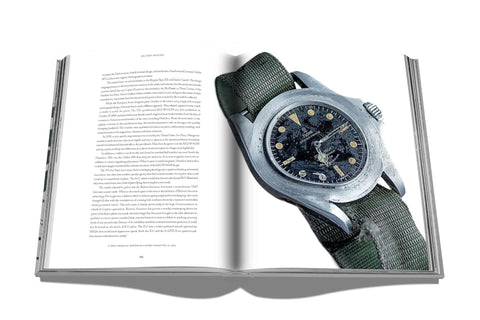 Watch Nerds Guide A Rich Coffee Table Book On Timepieces With Over 300 Pages And More Than 100 Illustrations In Durable Rubberized Hardcover For Collectors And Everyday Gearheads open page showing vintage wristwatch photo
