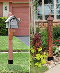 Six Pack Heavy Duty Fence Post Anchors And Ground Spikes Rock Solid 24 Inch Metal Stakes under mailbox posts in garden