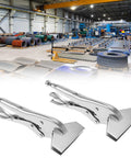 Locking Sheet Metal Clamp Set, 8 Inch Alloy Steel Pliers For Welding, Heavy Duty Sheet Metal Grip Tool, 2 Pack