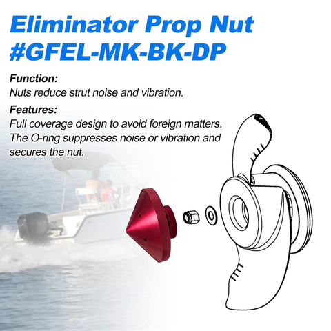 Billet Aluminum Prop Nut Upgrade For Trolling Motors That Delivers Quiet Durable Performance Fit For T H Marine And Minn Kota Models 80 101 And 112 In Red