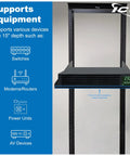 Tough As Nails Ventilated Steel Cantilever Rack Shelf For 19 Inch Server Cabinet Network Equipment Heavy Duty One Piece Build holds various devices.