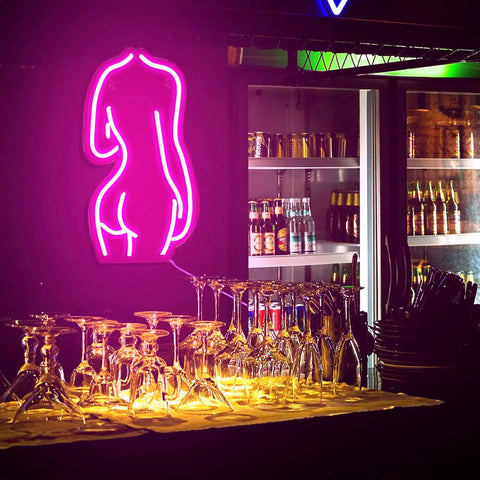 Neon Lights Sign For Wall Decor And Bedroom Vibe Lit LED Sign USB Powered Acrylic Backplate 5V Low Voltage No Noise Safe Glow