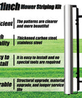 Stainless Steel Lawn Striping Kit For 21-Inch EGO Walk-Behind Mowers AR2100, showing features and durability on grass.