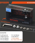 Beefy Power Handle 2.95 Inch 75 Mm For Baitcast Reels packaging with nuts, screws, washers, wrench included
