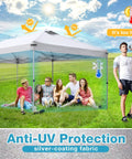 10x20 Canopy Replacement Top Cover With Air Vents For Outdoor Pop Up Gazebo Tent Top Only With Adjustable Straps displayed outdoors