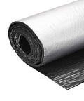 Rolled Self-Adhesive Rubber Foam Insulation Sheet With Aluminum Foil Backing Embossed Waterproof Heat Resistant Thermal Barrier