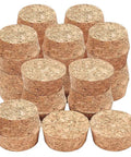 Conical Cork Bottle Stoppers Set For Wine And Beer 30 Pcs Wooden Plugs 1.7 Inch Diameter Soft Wood Corks For Tight Seals