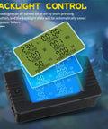 Backlit LCD of Two Pack AC Current Voltage Amperage Power Energy Panel Meter 80 To 260V 100A LCD Digital Ammeter Voltmeter Multimeter With Split Core CT Backlight Power Monitor For Home Workshop Or Industrial Use