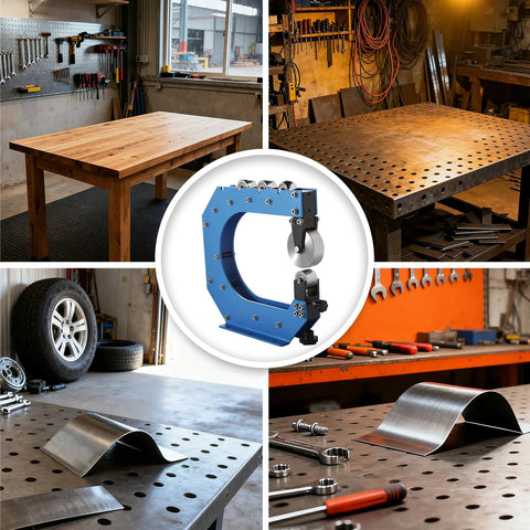 Pro Level English Wheel Built Tough For Daily Metal Shaping Tasks Featuring An Expansive 12 Inch Throat Capacity And Four Switchable Lower Dies To Smooth Out 16 Gauge Steel Panels Without Breaking A Sweat