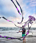 Octopus Kite For All Ages Large Frameless Soft Parafoil With Long Tail Easy To Fly For Adults And Kids Perfect For Beach Park And Outdoor Fun