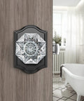 Five Pack Black Vintage Crystal Glass Door Knobs With Lock For Privacy Use Heavy Duty Zinc Alloy Backplates And Matte Finish Doorknob Set Installed