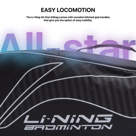 All Star Badminton Kit Bag With Single Zip Design Durable Polyester Build Upgraded Buckles And Straps Rugged Carryall