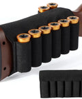 8 Round Tactical Shotgun Shell Holder for Buttstock 12 Gauge 20 Gauge Ammo Carrier with Eight Hole Design on shotgun stock