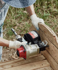 Using CN55 Coil Nail Gun Pneumatic Siding Nailer With Rapid Shooting Engine Drives One To Two And One Quarter Inch Nails Fast