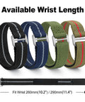 Velcro Watch Strap 20mm 22mm Sport Band For Men And Women With Black Titanium Buckle Durable Velcro Wristband, four colors