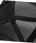 Close-up of zipper on Large Mesh Sports Bag With Dual Straps For Comfortable Carrying for Gym Scuba And Outdoor Activities