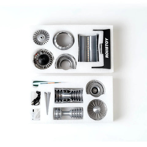 1:18 Scale Jet Engine Model Turbofan Engine Desktop Decor And DIY Kit For Aviation Nerds Realistic Fighter Jet Powerplant Educational Toy