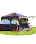 Instant Family Cabin Tent With Two Rooms And Three Doors Mesh Windows Waterproof Double Layer Design Easy Setup In 60 Seconds