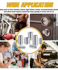 Wide application of 440Pcs Metric Set Screw Kit Tough Stainless Steel Hex Allen Head Grub Screws M2.5 to M8 for various uses.