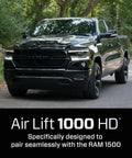 Heavy Duty Air Spring Kit For Ram 1500 2019 Through 2024 with truck on forest road