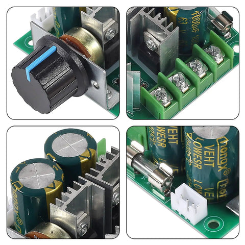 Four Pack PWM DC Motor Speed Controller Switch 12V To 40V 10A Auto Regulator Governor 13KHz Dimmer Voltage Switch components