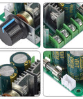 Hardcore No Nonsense PWM DC Motor Speed Controller Switch For 12V To 40V Systems With 10 Amp Continuous Output showing components and control knob.