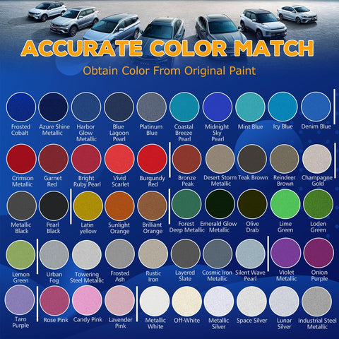 Car Paint Touch Up Pen For Deep Scratches And Rust Prevention, color options including blue, red, brown, green, and white shades