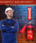 15 Pack Fire Extinguisher Signs 4x12 Inches Easy Peel Self Adhesive Safety Stickers For Home And Biz UV Protected Weatherproof