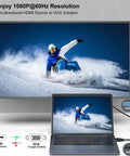 HDMI To VGA Cable 6 Feet Unidirectional Male To Male For Computer Desktop Laptop To VGA Monitor Projector HDTV Roku Xbox